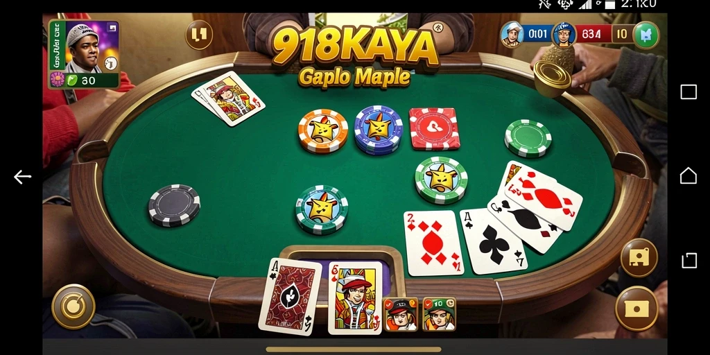Screenshot gameplay Gaple yang seru dan interaktif di 918KAYA.