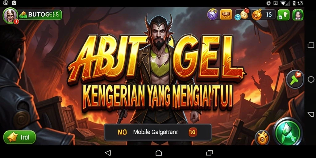 Gameplay menegangkan ABUTOGEL dengan suasana horror yang kental.