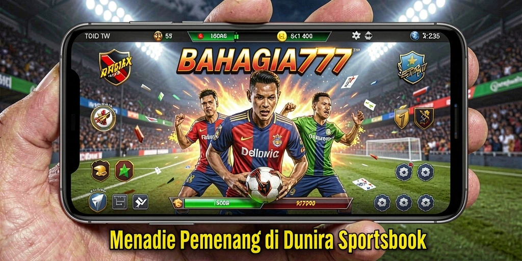 Tampilan gameplay BAHAGIA777 dengan berbagai pilihan taruhan olahraga.