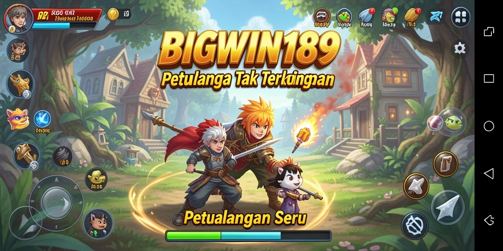 Tampilan gameplay menarik dari BIGWIN189 dengan elemen petualangan seru.