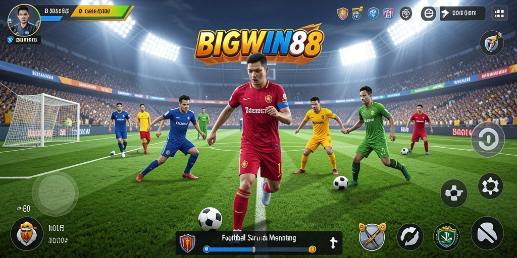 Tampilkan gameplay seru dan penuh aksi sepak bola.