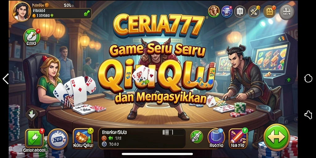 Tampilan menarik gameplay CERIA777 dengan keseruan QiuQiu.