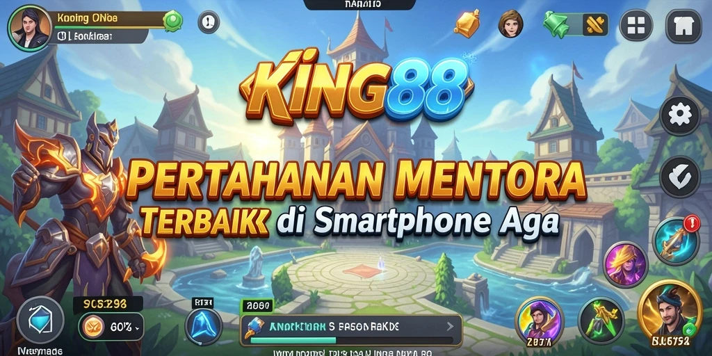 Screenshot KING88 menunjukkan aksi mendebarkan dalam pertahanan menara.