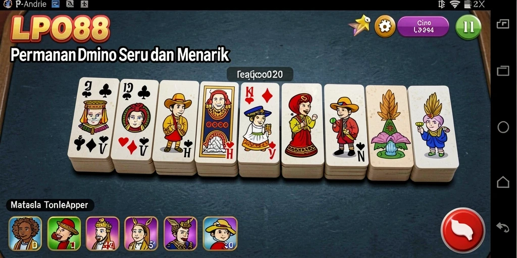 Tampilan gameplay LPO88 yang menarik dengan aksi Domino seru.