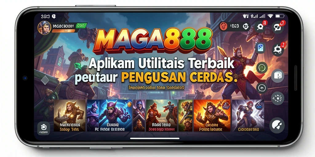 Tampilan utama MAGA888 menunjukkan fitur utilitas yang lengkap dan intuitif.