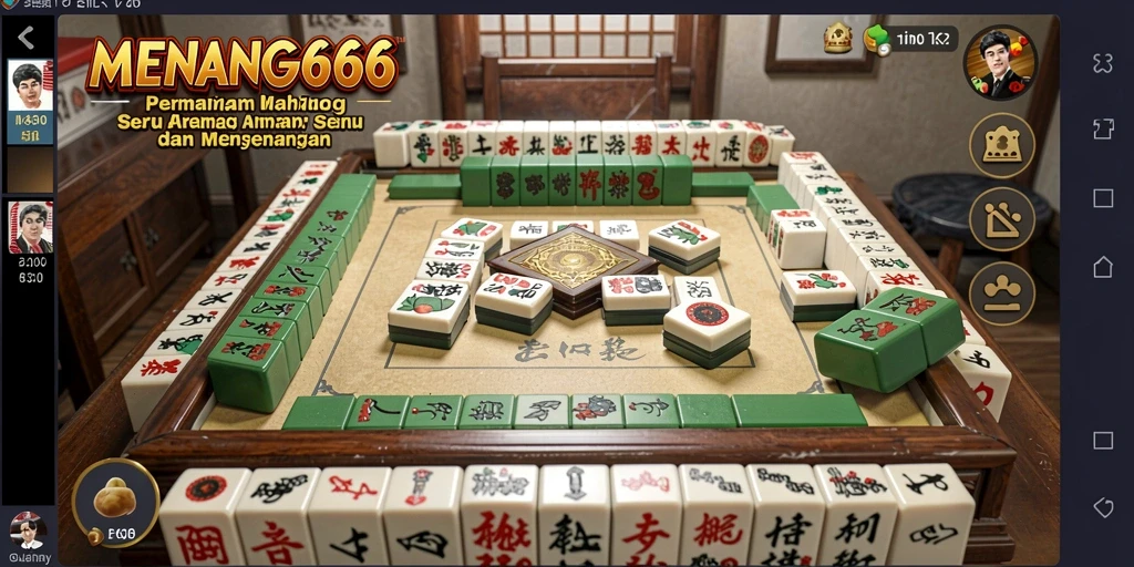 Screenshot MENANG666 menampilkan gameplay Mahjong yang dinamis dan menarik.