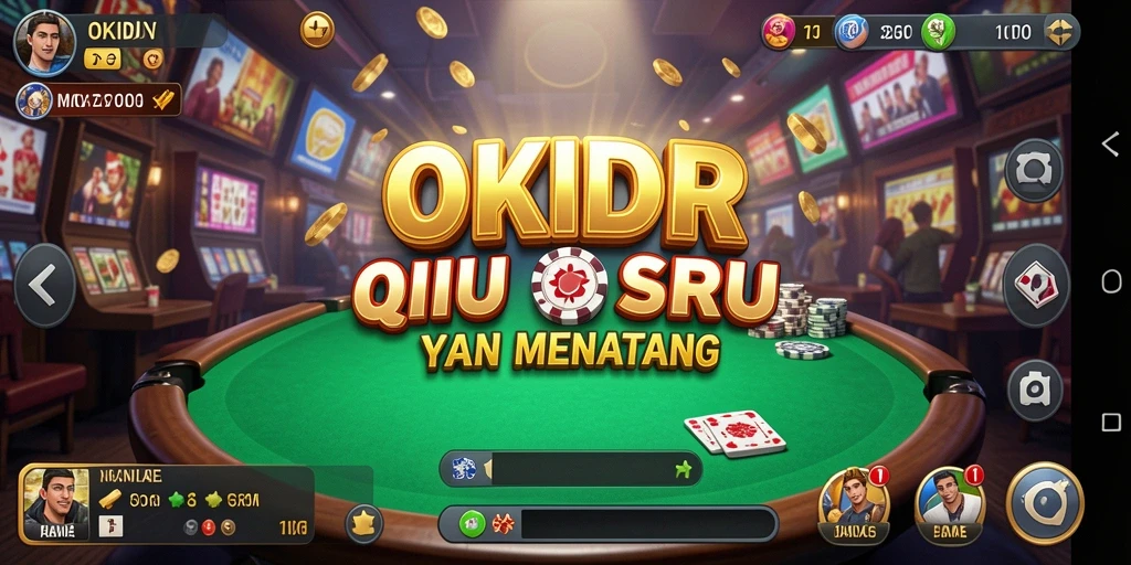Tampilan gameplay menarik dari game QiuQiu OKIDR.