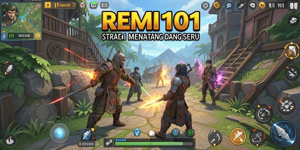 Screenshot gameplay REMI101 menampilkan aksi strategis yang mendebarkan.