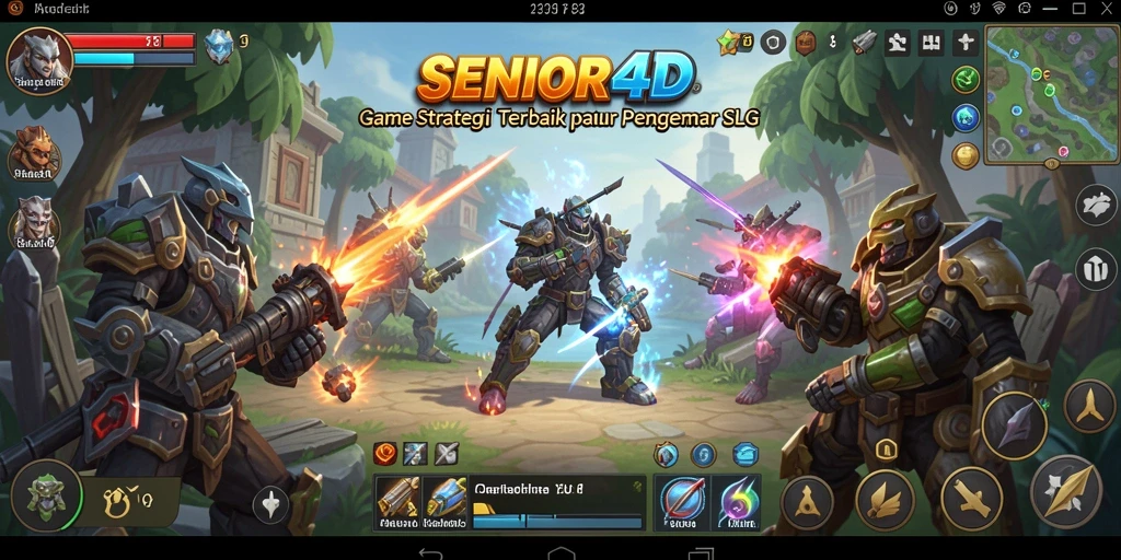 Tampilan gameplay SENIOR4D yang menarik dan strategis.