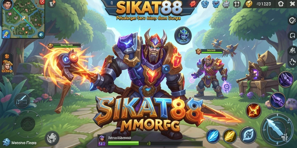 Tampilan gameplay menarik dari SIKAT88 yang penuh aksi petualangan MMORPG.
