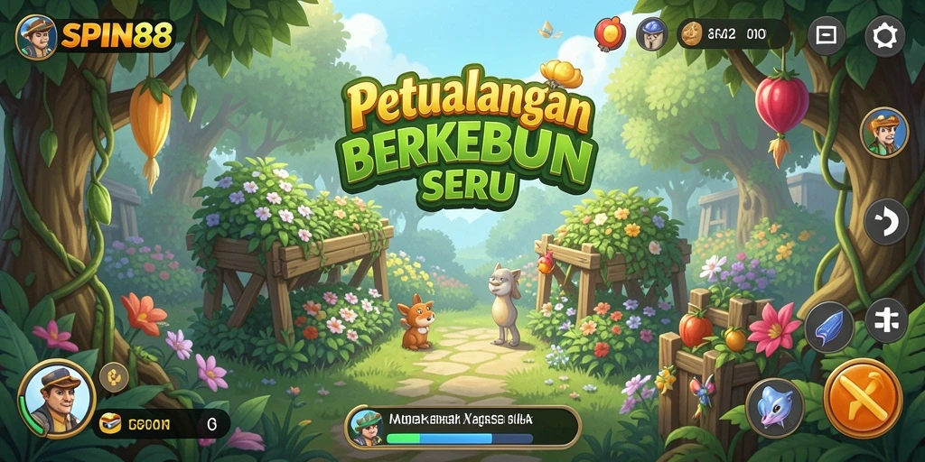 Gameplay SPIN88 yang menggambarkan keseruan berkebun.