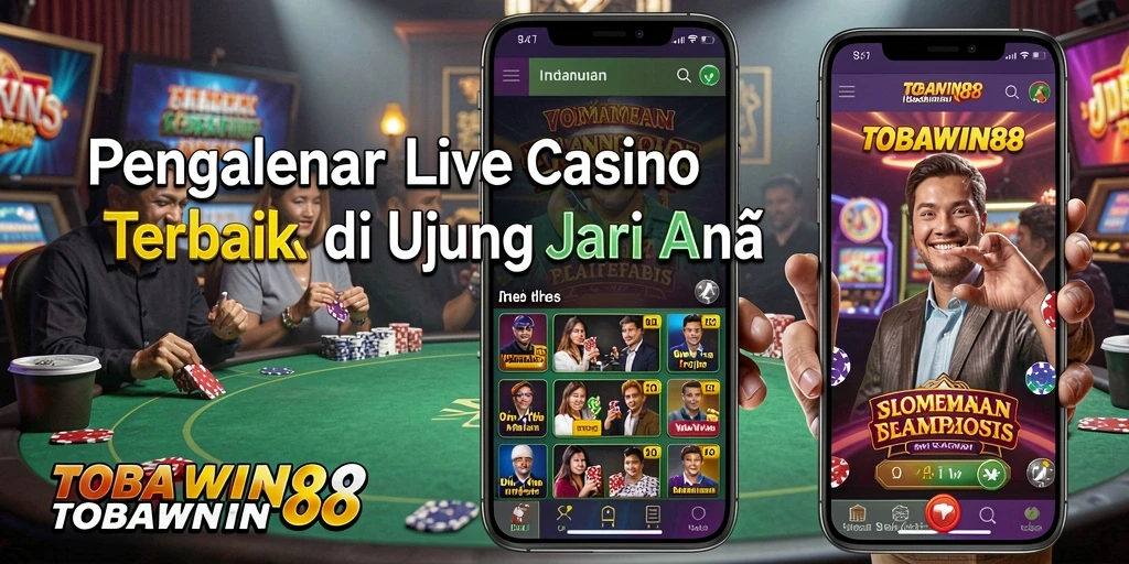 Tampilan gameplay Live Casino yang mendebarkan di TOBAWIN88.