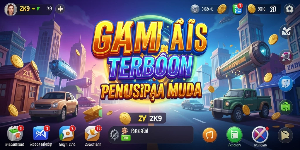 Screenshot ZK9 menampilkan gameplay seru dari pengelolaan bisnis Tycoon.